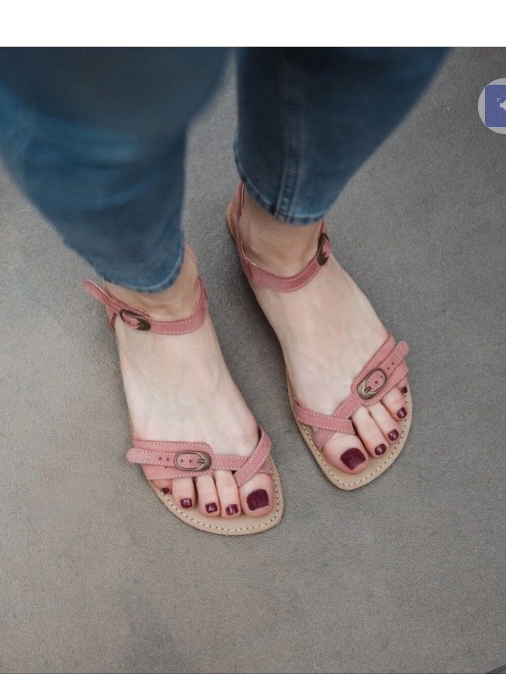 Be Lenka EU 39 Pink Claire Barefoot Leather Sandals - Picture 3 of 7